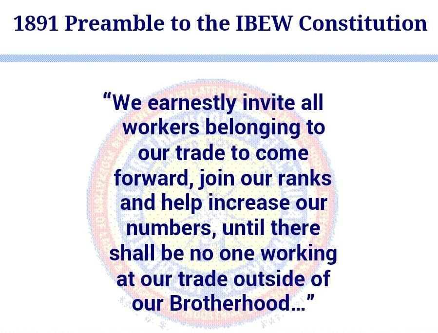 Our History and Our Mission Local Union No. 3 IBEW